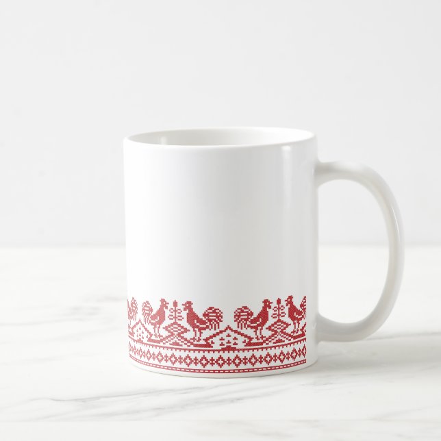 Mug Rooster cross-stitch (Droite)