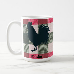 Mug Rooster sur mesure En vichy Ferme