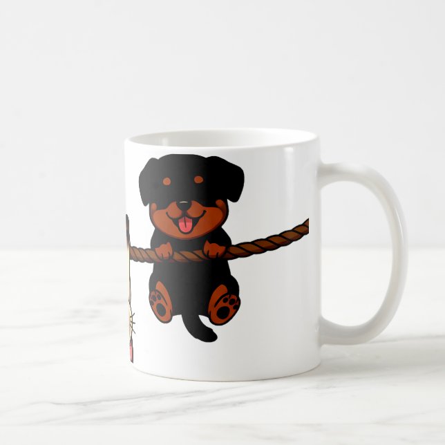 Mug Rope Buddies: Calico Cat, Siamese Acrobat & Happy  (Droite)
