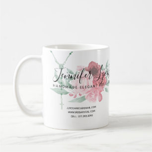 Mug Rosaire catholique Rose Religieux Floral Business