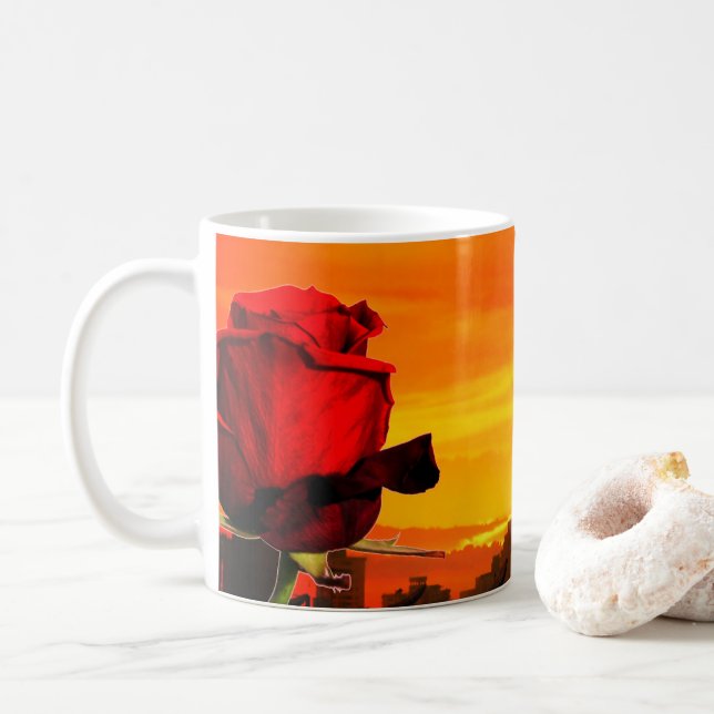 Mug Rose (Avec donut)