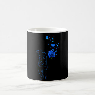 Mug Rose Bleu Et Vétérinaire De Police Cadeau De Jour 