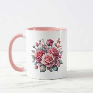 Mug Rose Bouquet Floral Design-62101