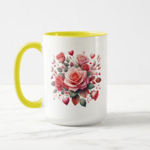 Mug Rose Bouquet Floral Design-62103