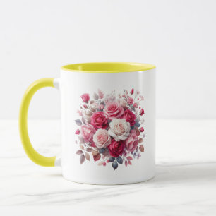Mug Rose Bouquet Floral Design-62104