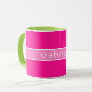 Mug Rose chaud personnalisé simple