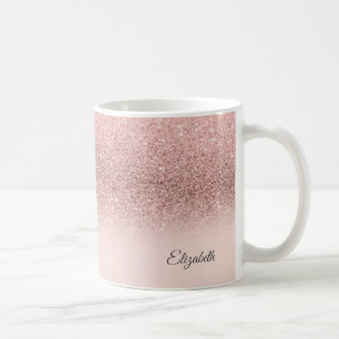 Mug Rose Cool tendance Parties scintillant or - Person