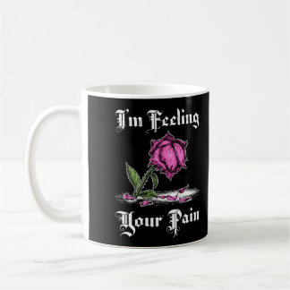 Mug Rose dans le désespoir Texte blanc