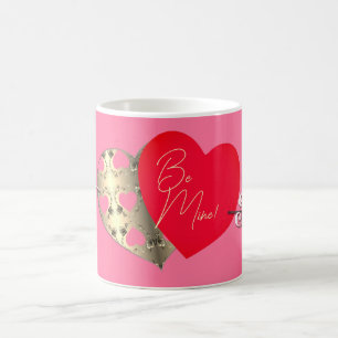 Mug Rose de bronze rose Coeur rouge Saint Valentin