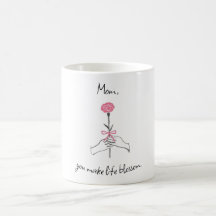 Mug Rose de la fête des mères