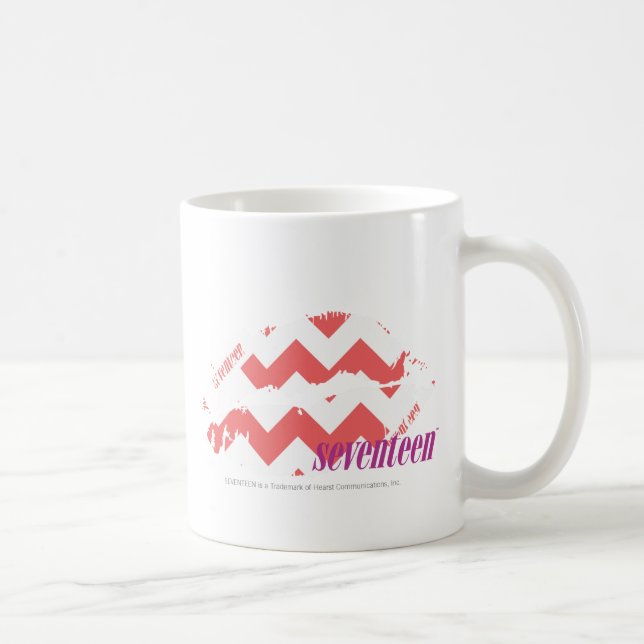 Mug Rose de zigzag (Droite)