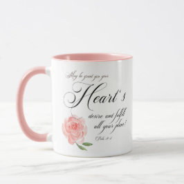 Mug Rose désir du coeur