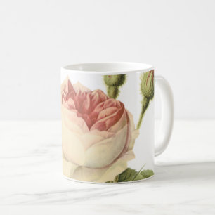 Mug rose double mousse par Redouté