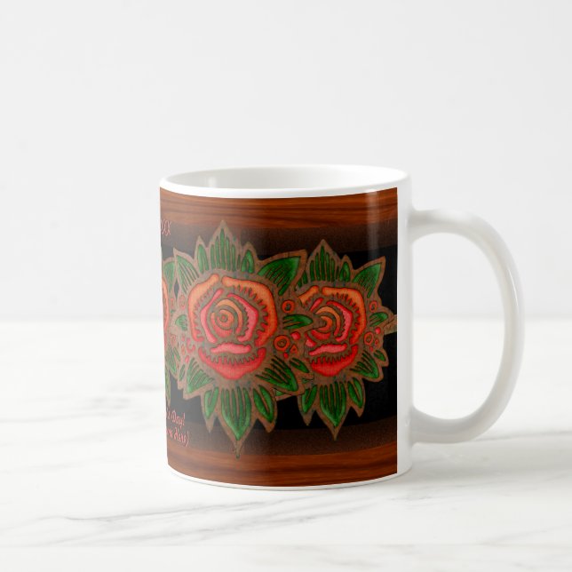 Mug Rose en cuivre (personnalisé) (Droite)