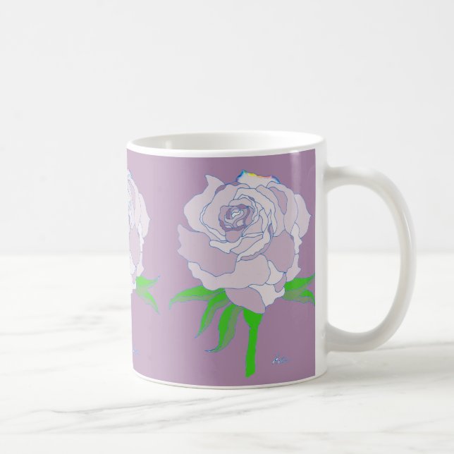 Mug - Rose en nuances de couleur (Droite)