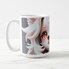 Mug Rosé Et Blanc Fluffé