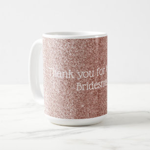Mug Rose Gold Merci Demoiselle d'Honneur