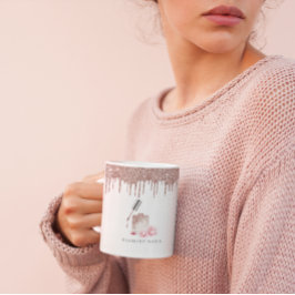 Mug Rose Gold Parties scintillant ongle Salon d'affair