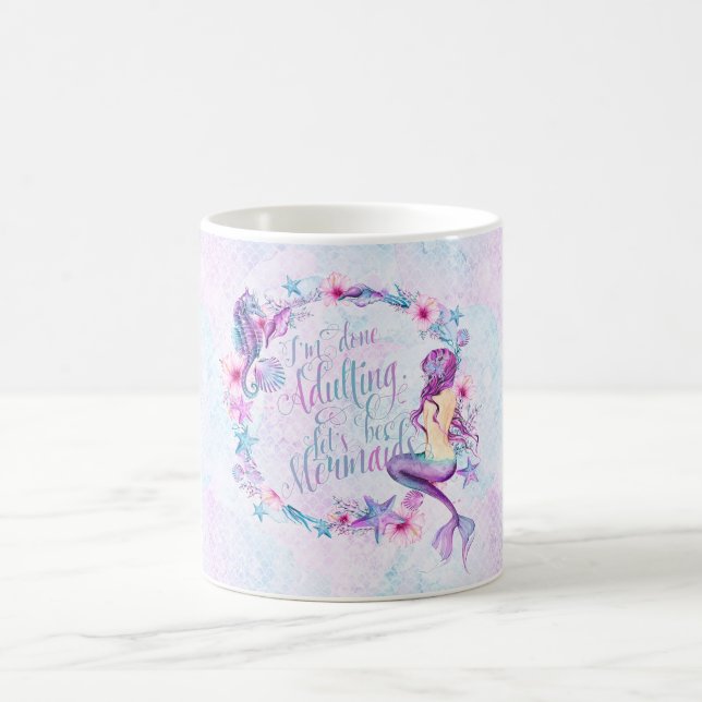 Mug Rose humoristique de lavande d'hippocampe de (Centre)