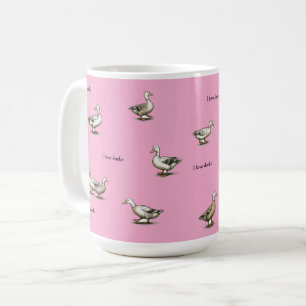 Mug Rose J'adore Les Canards