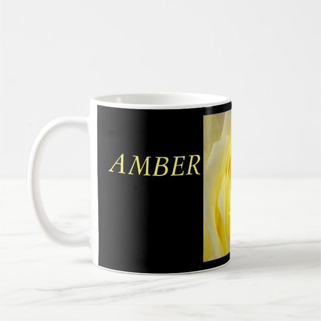 Mug Rose jaune profonde (Gauche)