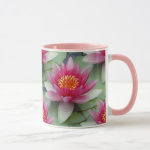 Mug Rose Lotus Water Lily
