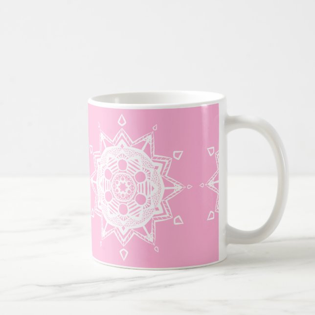 Mug Rose Mandala (Droite)