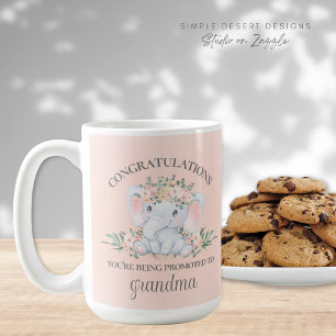 Mug Rose mignon promu à la révélation de grossesse gra