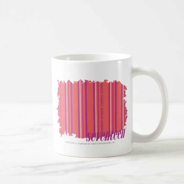 Mug Rose mince 2 de rayures (Droite)