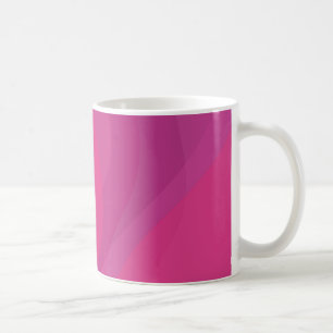 Mug rose, moderne, cool, tendance illustration ondulée