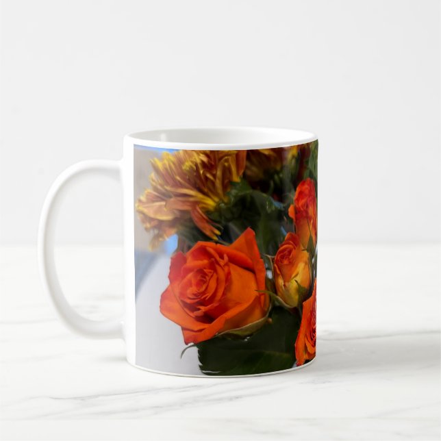 Mug Rose orange (Gauche)