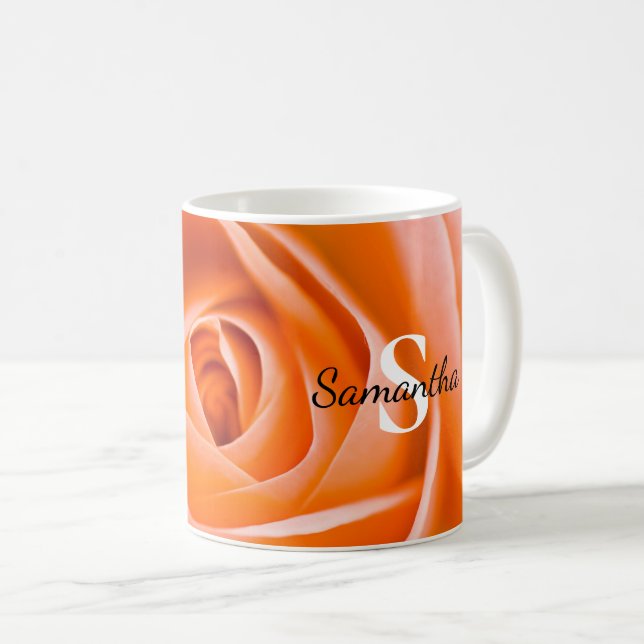 Mug Rose orange (Devant droit)