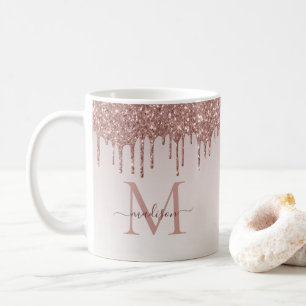 Mug Rose Parties scintillant or  gouttes étincelante M