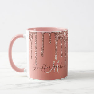 Mug Rose personnalisé Parties scintillant Gold Drivers
