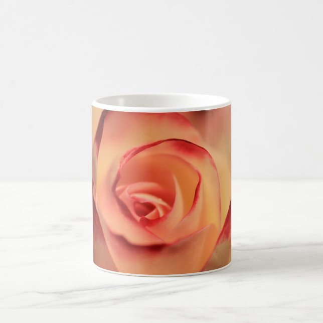Mug Rose romantique orange (Centre)
