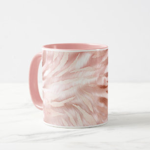 Mug Rose rose blanc Zebra Animal