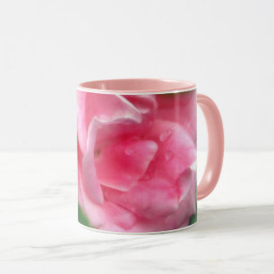 Mug Rose rose dans la boue de boisson en pleine florai
