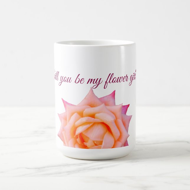 Mug Rose, Rose Rose Serez-vous ma fleurie (Centre)