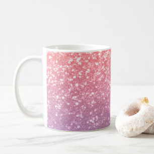 Mug Rose rose violet lavande faux pétille parties scin