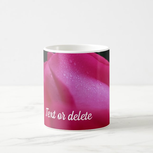 Mug Rose rouge personnalisée (Centre)