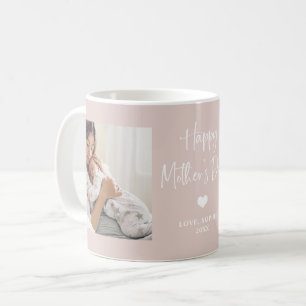 Mug Rose roux  Deux scripts photos Bonne fête des mè