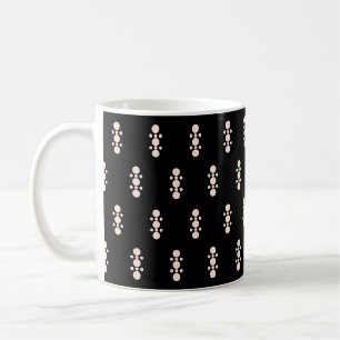 Mug Rose sur le design noir