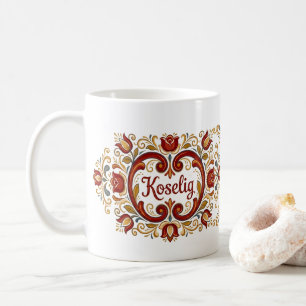 Mug Rosemaling Nordique, « Koselig » Design Scandi