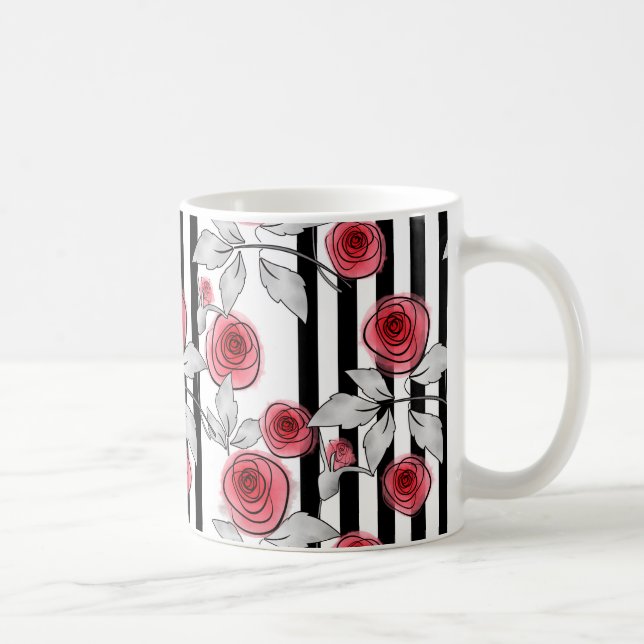 Mug Roses aquarelle (Droite)