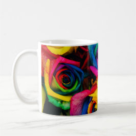 Mug Roses Arc-En-Ciel De Couleur Glorieuse