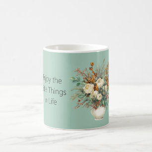 Mug Roses Crème Apprécient Les Petites Choses Floral