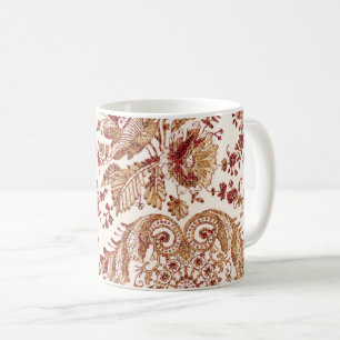 Mug Roses De Dentelles Or Et Rouge