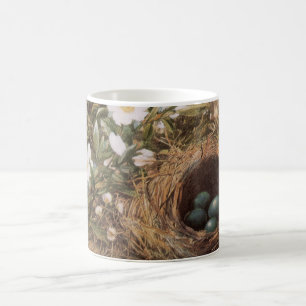 Mug Roses de nids d'oiseaux et de chiens par John Will