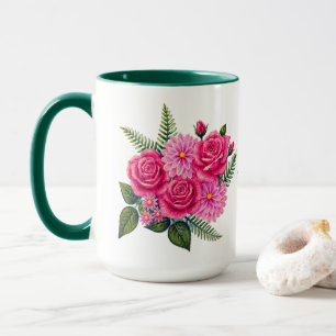 Mug Roses et Dahlias Grand