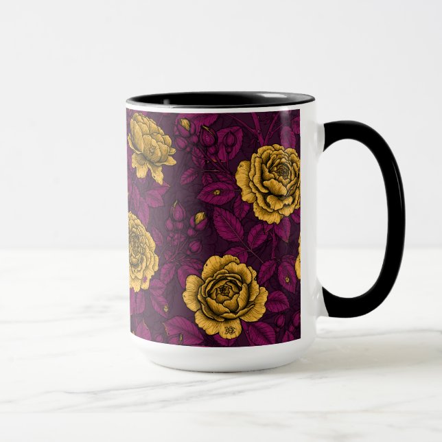 Mug Roses jaunes (Droite)